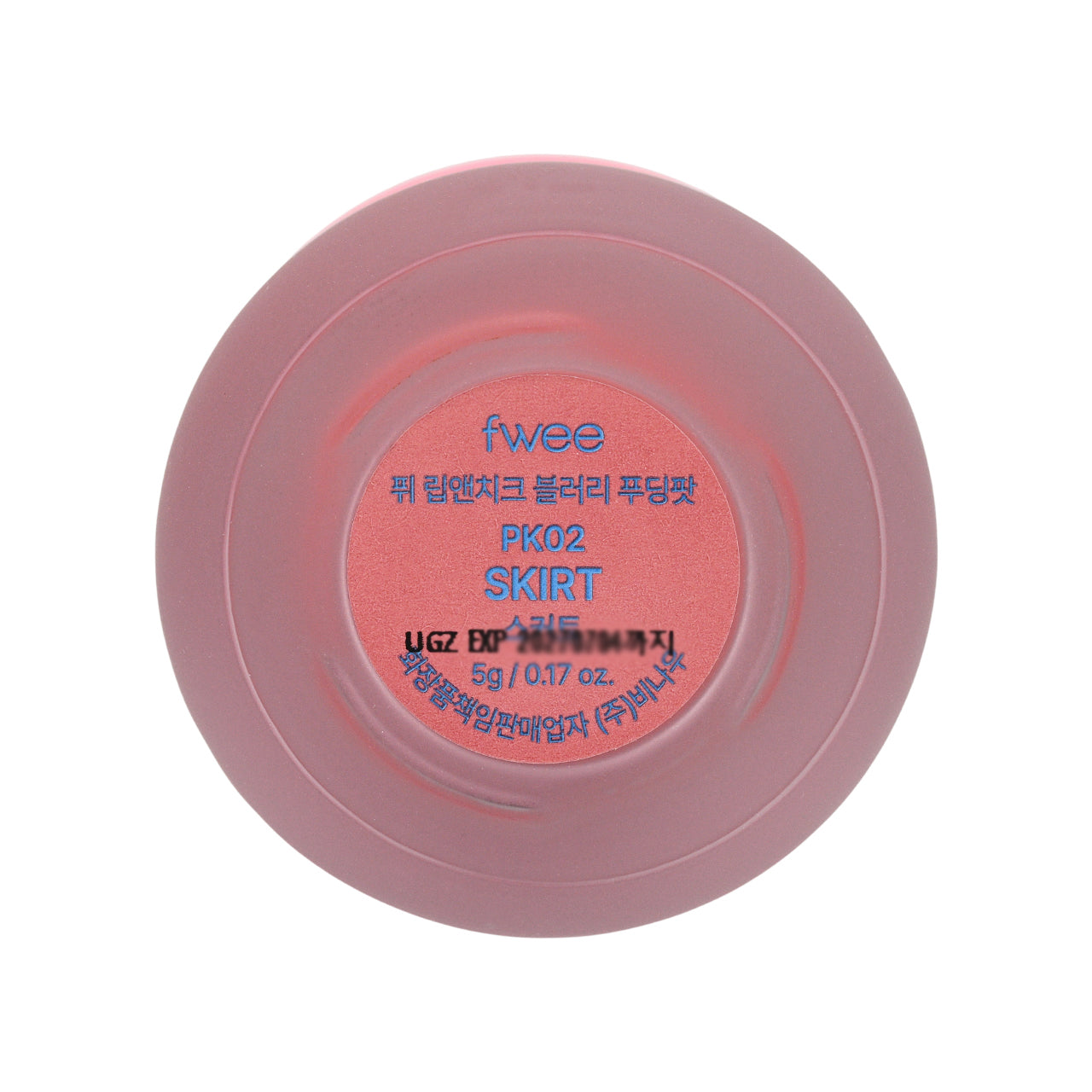 Fwee Lip & Cheek Blurry Pudding Pot #PK02 Skirt 5g | Sasa Global