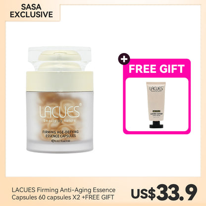 LACUES Firming Anti-Aging Essence Capsules 60 capsules +FREE GIFT