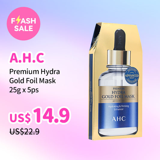 A.H.C Premium Hydra Gold Foil Mask 25g x 5ps