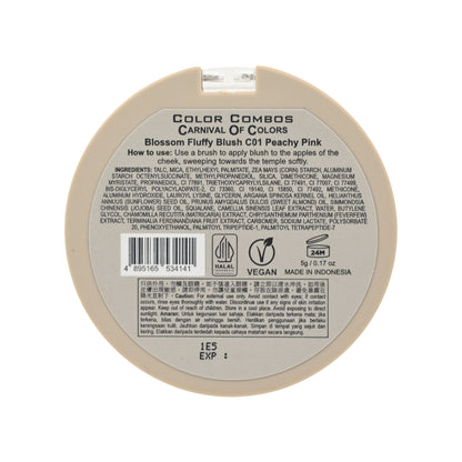Color Combos Blossom Fluffy Blush #C01 Peachy Pink 5g