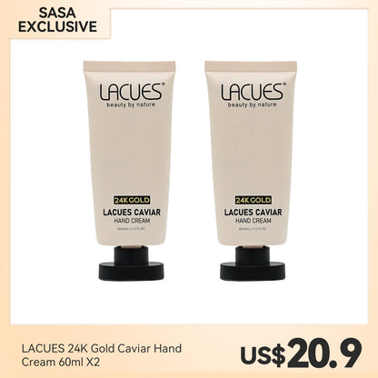 LACUES 24K Gold Caviar Hand Cream 60ml X2