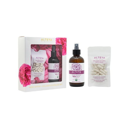 Alteya Organic Rose Water Collagen Capsule Set 2pcs