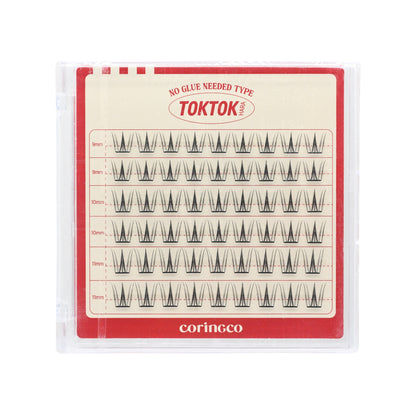 Coringco Tok Tok Hara No Glue Eyelash #Cherry Coke 54pcs