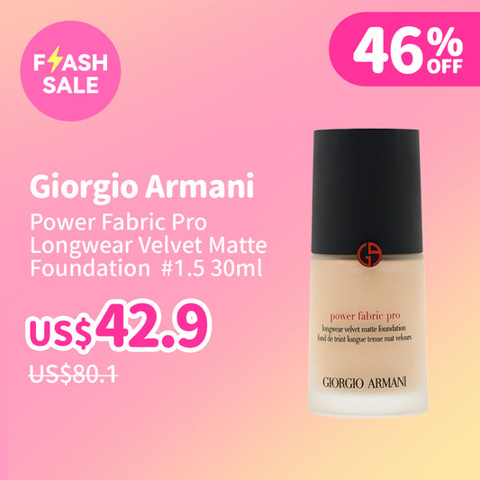 Giorgio Armani Power Fabric Pro Longwear Velvet Matte Foundation #1.5 30ml
