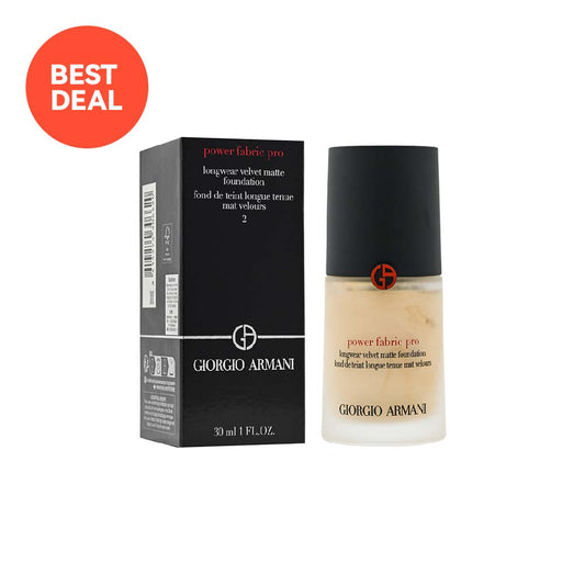 Giorgio Armani Power Fabric Pro Longwear Velvet Matte Foundation #2 30ml