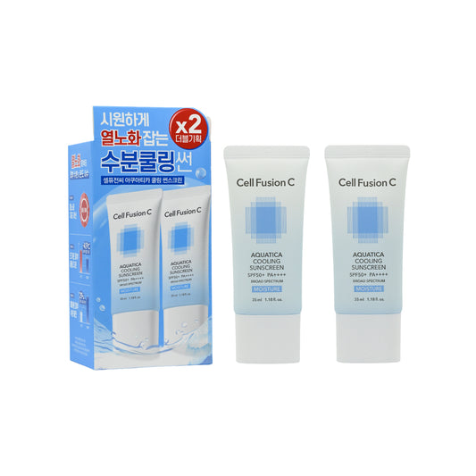 Cell Fusion C SPF50PA++++ Aquatica Cooling Sunscreen 2pcs