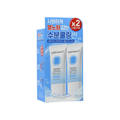 Cell Fusion C SPF50PA++++ Aquatica Cooling Sunscreen 2pcs