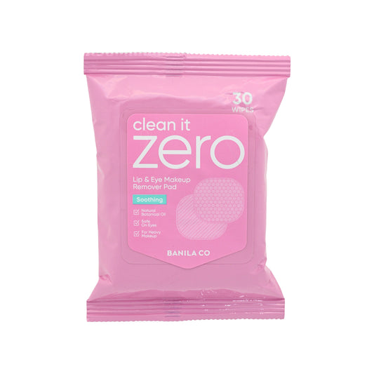 Banila Co Cleean It Zero Soothing Lip & Eye Make Up Remover Pad 30pcs