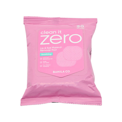 Banila Co Cleean It Zero Soothing Lip & Eye Make Up Remover Pad 30pcs