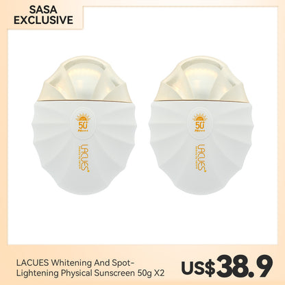 LACUES Whitening And Spot-Lightening Physical Sunscreen 50g X2