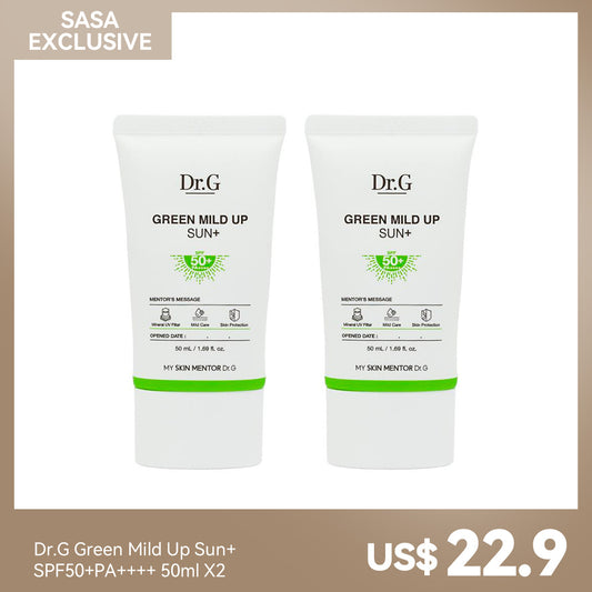 Dr.G Green Mild Up Sun+ SPF50+PA++++ 50ml x2