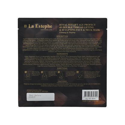 La Estephe Royal Beelift Age Protect 4D Double Thread Lifting & Sculpting Face Neck Mask 5pcs