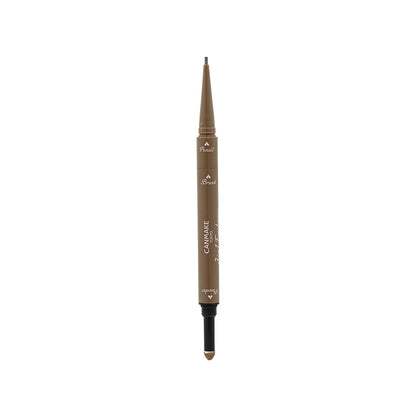 Canmake 3in1 Eyebrow  #02 Ash Brown 1pc