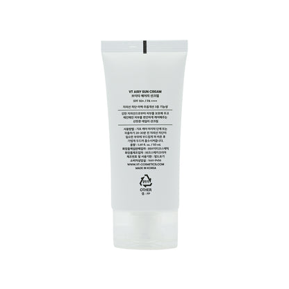 VT SPF50+ Airy Sun Cream 50ml