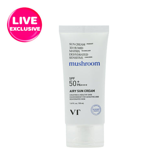 VT SPF50+ Airy Sun Cream 50ml