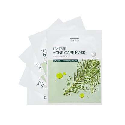 Soo Beaute Tea Tree Acne Care Mask 5pcs