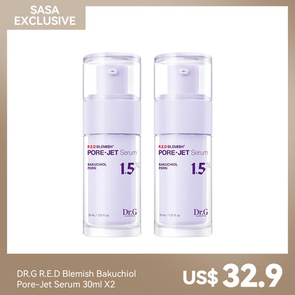 DR.G R.E.D Blemish Bakuchiol Pore-Jet Serum 30ml X2