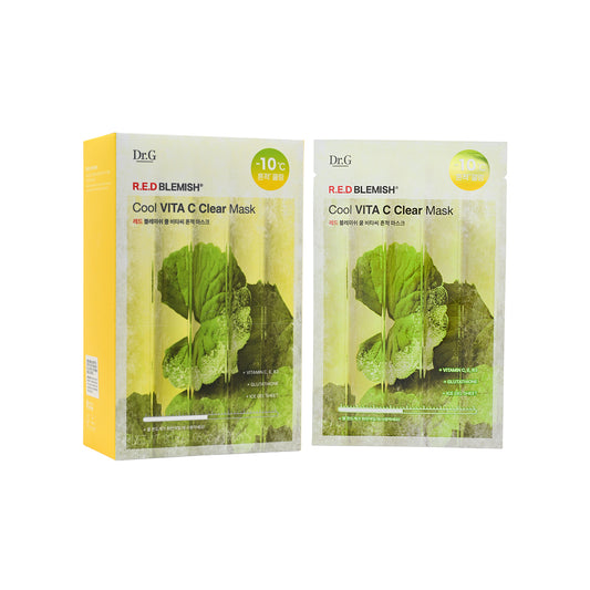 Dr.G R.E.D Blemish Cool VITA C Clear Mask 10pcs