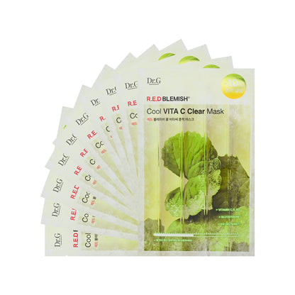 Dr.G R.E.D Blemish Cool VITA C Clear Mask 10pcs x2