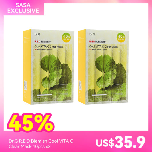 Dr.G R.E.D Blemish Cool VITA C Clear Mask 10pcs x2
