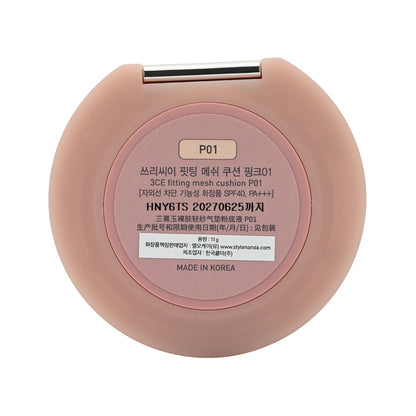 3CE SPF40/PA+++ Fitting Mesh Cushion #P01 11g