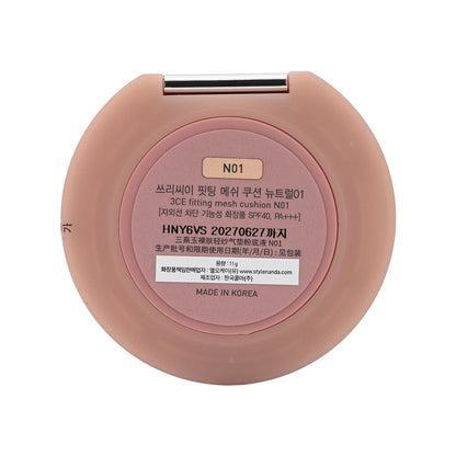 3CE SPF40/PA+++ Fitting Mesh Cushion #N01 11g