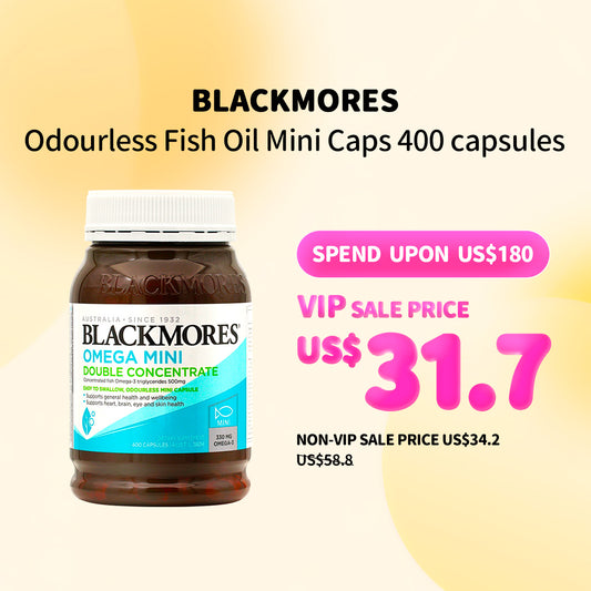 Blackmores Odourless Fish Oil Mini Caps 400 capsules