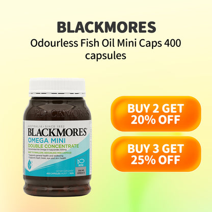 Blackmores Odourless Fish Oil Mini Caps 400 capsules