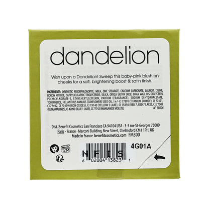 Benefit Dandelion Blush Baby-Pink 6g