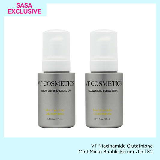 VT Niacinamide Glutathione Mint Micro Bubble Serum 70ml X2