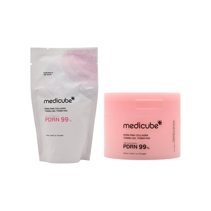 Medicube PDRN Pink Collagen Toning Gel Toner Pad 70pcs