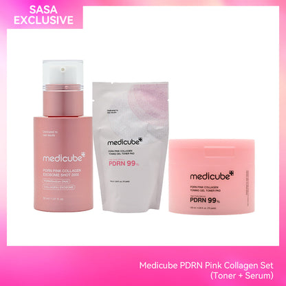Medicube PDRN Pink Collagen Set (Toner Pad + Serum)