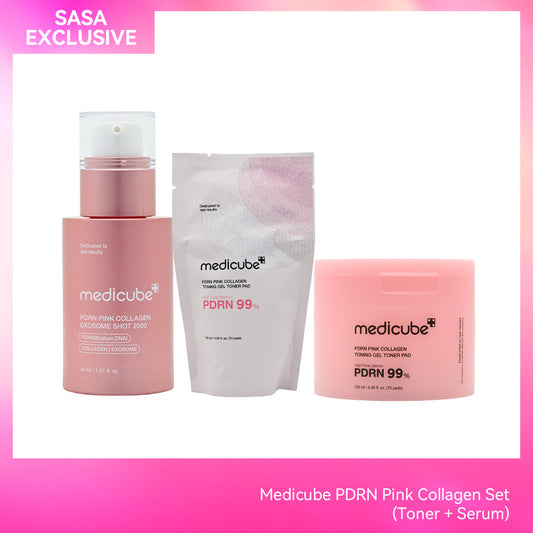 Medicube PDRN Pink Collagen Set (Toner Pad + Serum)