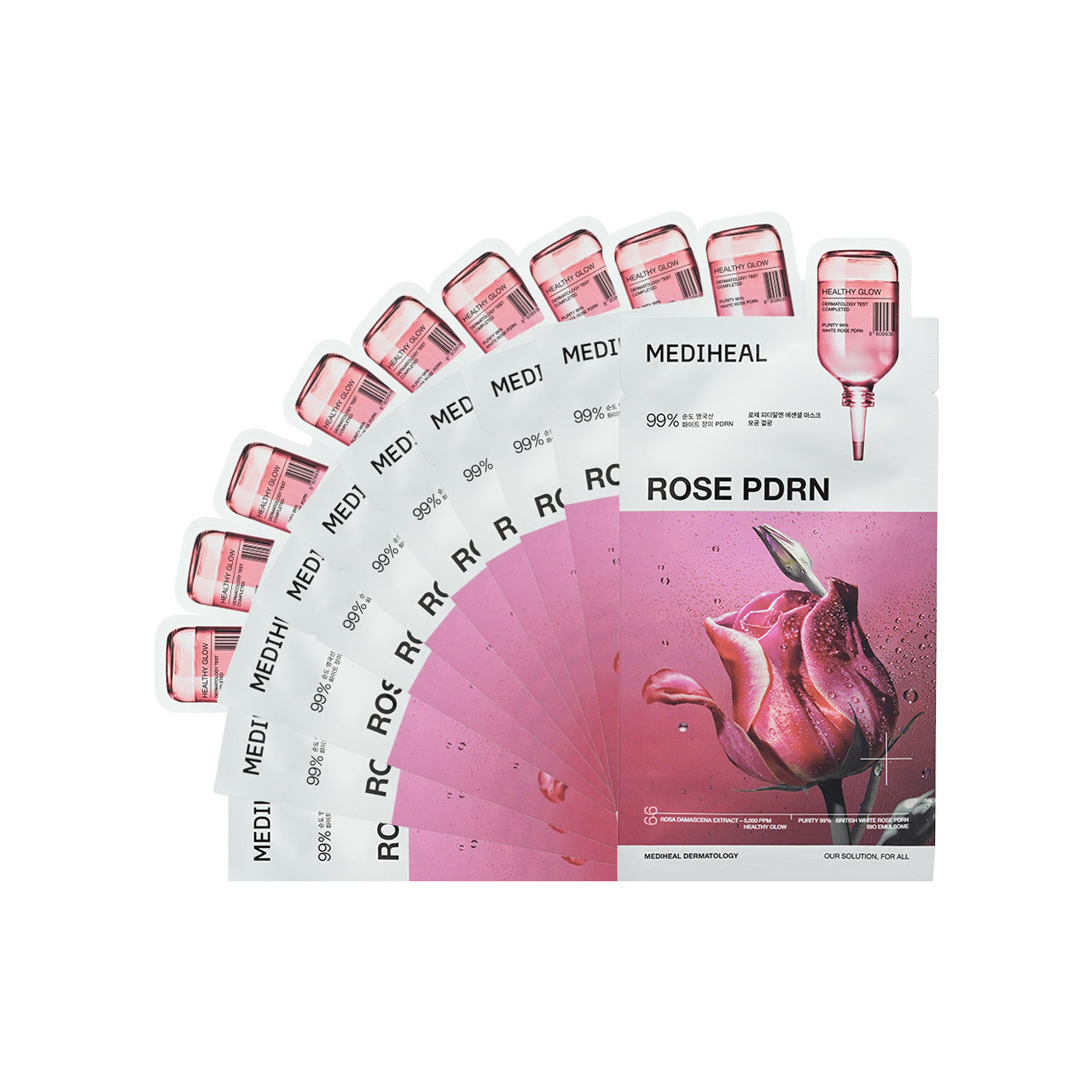 Mediheal Rose PDRN Healthy Glow Essential Mask 10pcs | Sasa Global