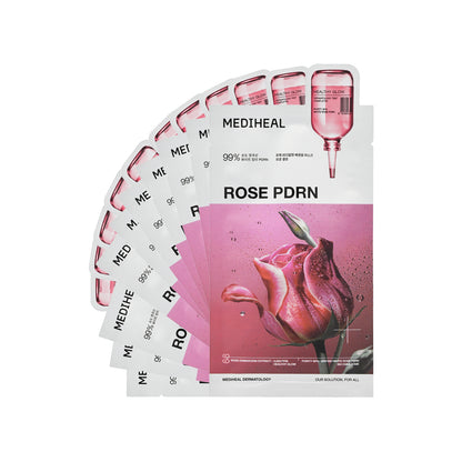 Mediheal Rose PDRN Essential Mask 11pcs