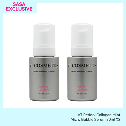 VT Retinol Collagen Mint Micro Bubble Serum 70ml X2