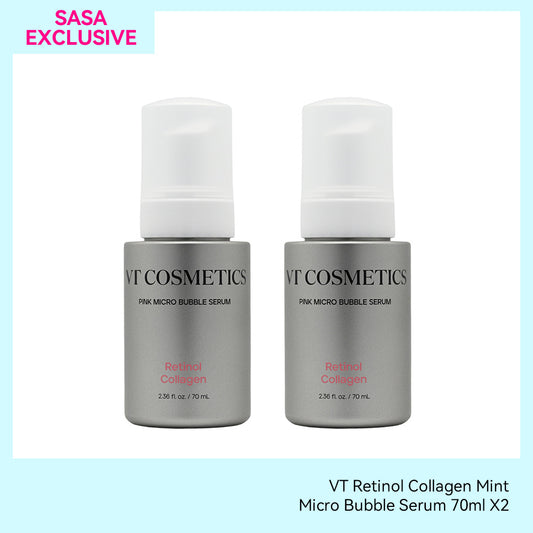 VT Retinol Collagen Mint Micro Bubble Serum 70ml X2