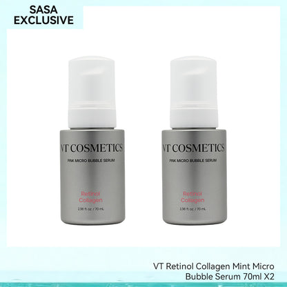 VT Retinol Collagen Mint Micro Bubble Serum 70ml X2