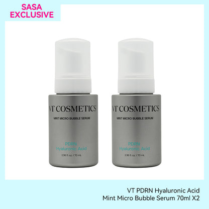 VT PDRN Hyaluronic Acid Mint Micro Bubble Serum  70ml X2