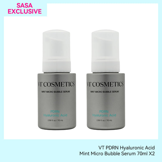 VT PDRN Hyaluronic Acid Mint Micro Bubble Serum  70ml X2