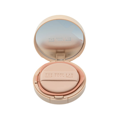 The Tool Lab Stamp Skinfit Cushion Glow + Brush #21 Ivory 1set