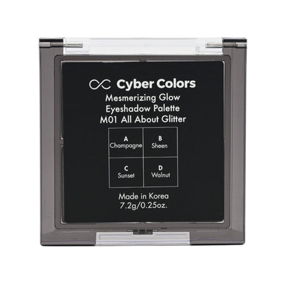 Cyber Colors Mesmerizing Glow Eyeshadow #M01 All About Glitter 7.2g