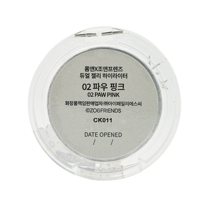 Rom&nd Zo&friends Dual Jelly Highlighter #02 Paw Pink 4.5g