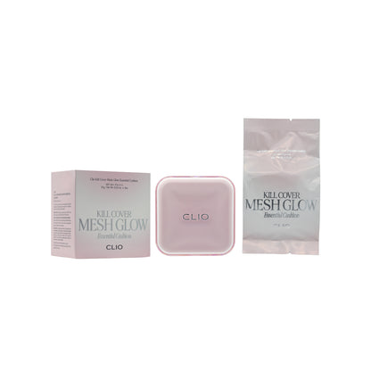 Clio SPF50+PA++++ Kill Cover Mesh Glow Essential Cushion #21N 15g x 2pcs