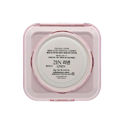 Clio SPF50+PA++++ Kill Cover Mesh Glow Essential Cushion #21N 15g x 2pcs