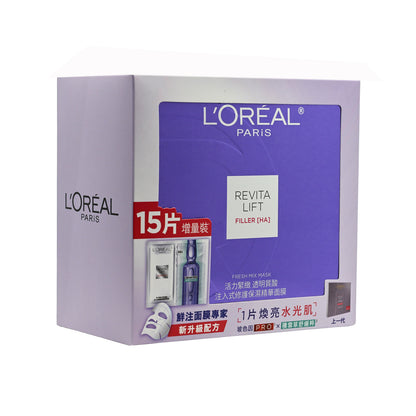 L'Oreal Paris  Revita lift Filler [HA] Fresh Mix Mask Triple Set 15pcs
