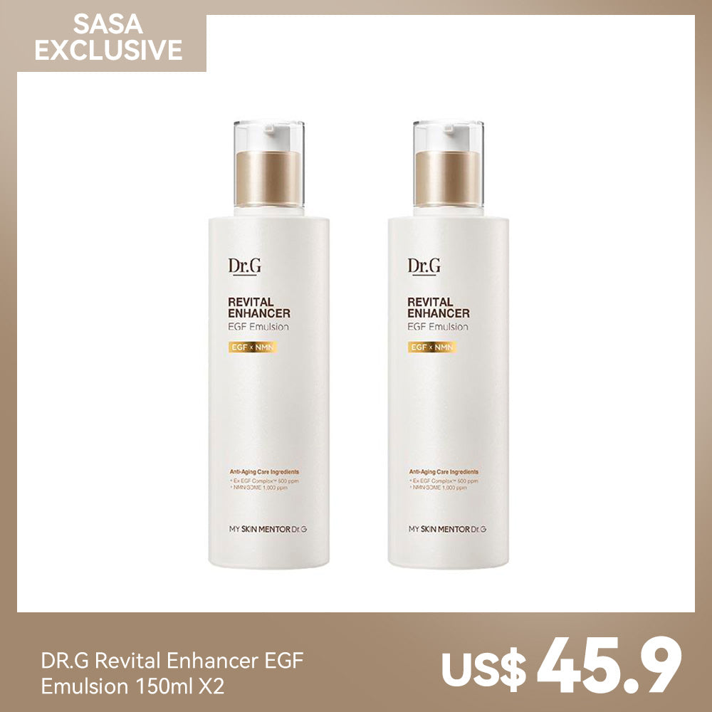 DR.G Revital Enhancer EGF Emulsion 150ml X2 – Sasa Global eShop