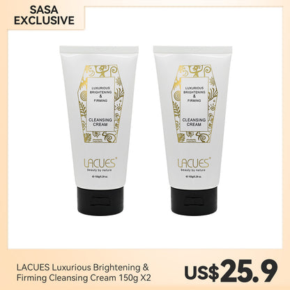 LACUES Luxurious Brightening & Firming Cleansing Cream 150g X2