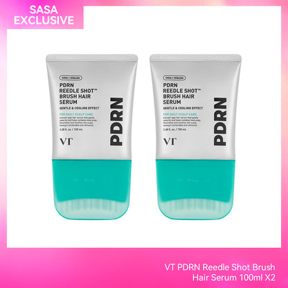 VT PDRN Reedle Shot Brush Hair Serum 100ml X2