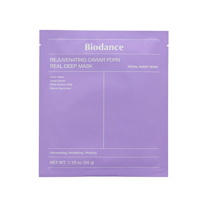 Biodance Rejuvenating Caviar PDRN Real Deep Mask 4pcs